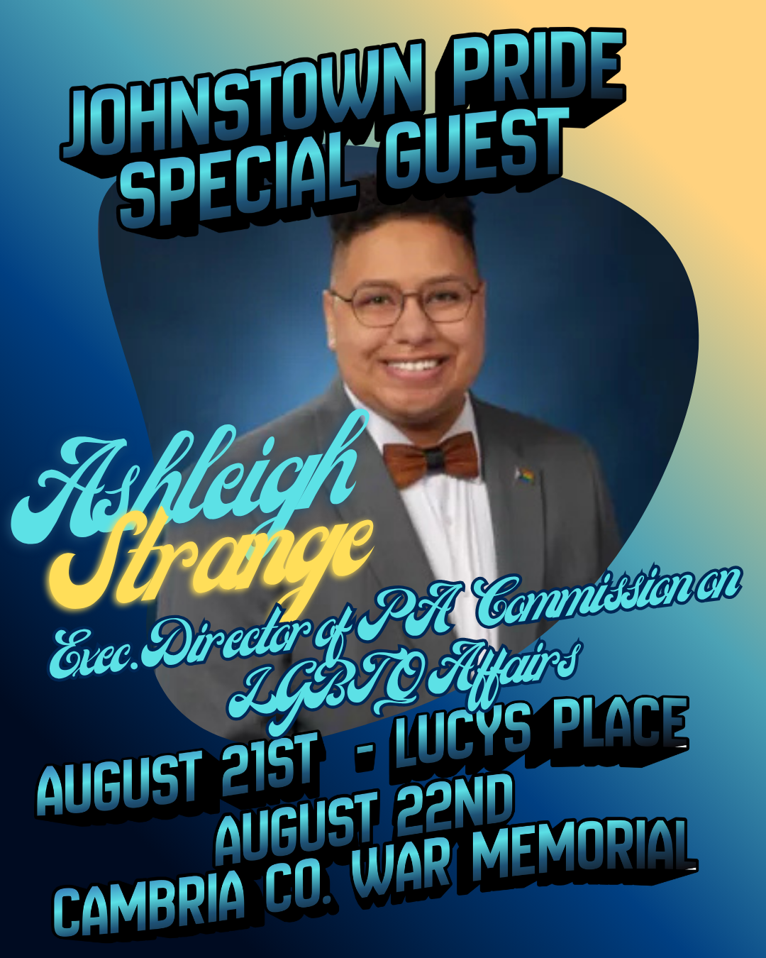 Ashleigh Strange, special guest at Johnstown Pride 2026