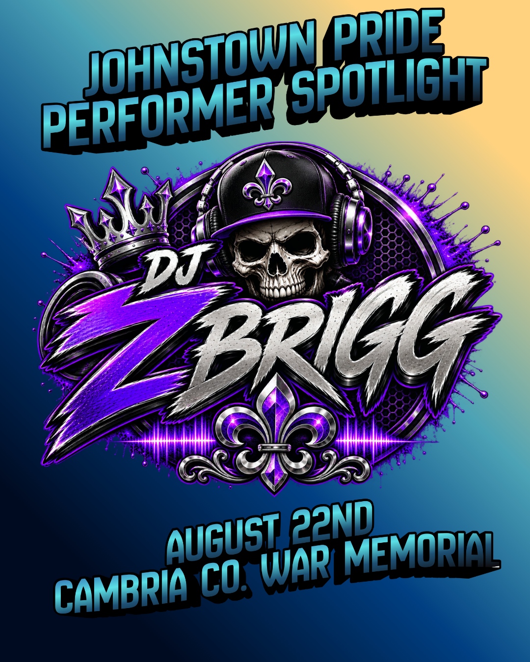 DJ ZBrigg, Kids DJ at Johnstown Pride 2026