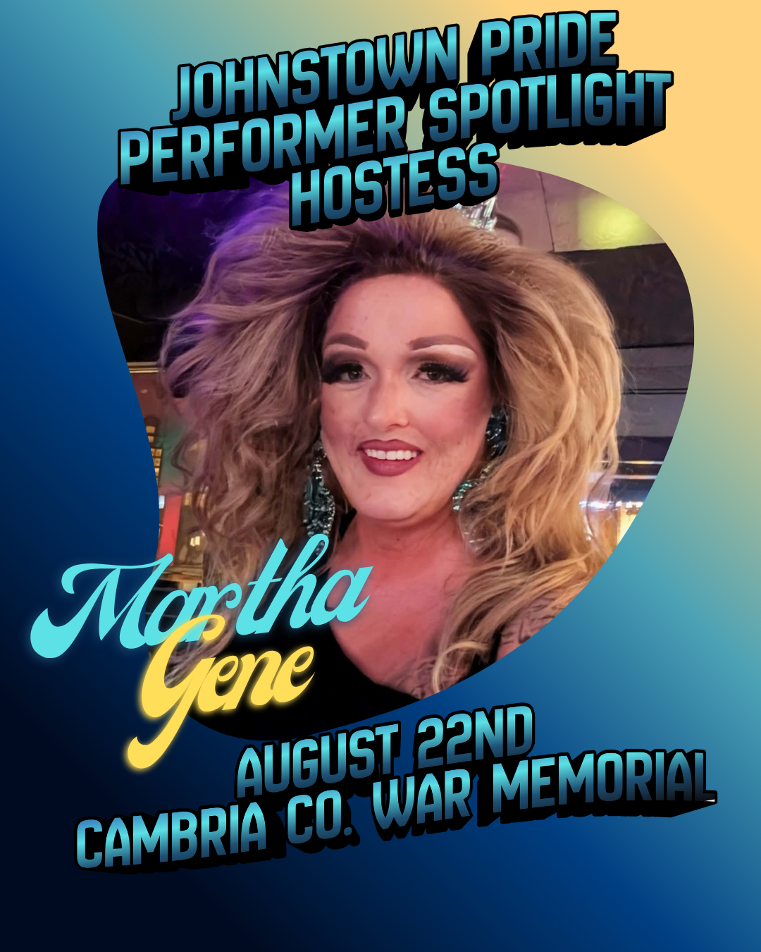 Martha Gene, co-host of Johnstown Pride 2026